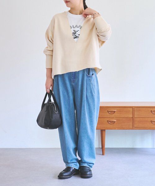 BEARDSLEY / ビアズリー カットソー | 《FRIPIER》フカVカットオフトレーナー | 詳細14