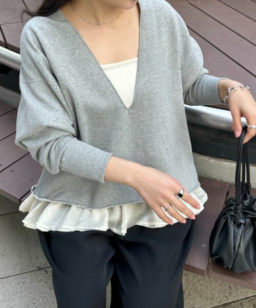 BEARDSLEY / ビアズリー カットソー | 《FRIPIER》フカVカットオフトレーナー | 詳細3