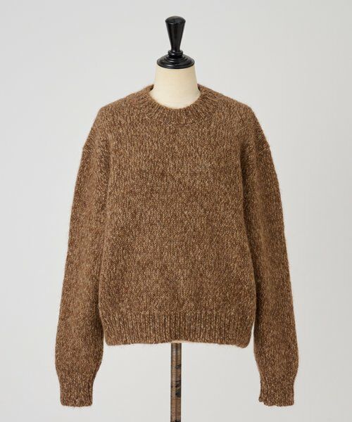 BEARDSLEY / ビアズリー ニット・セーター | 《CORDERA》アルパカブレンドローゲージニット（ブラウン）