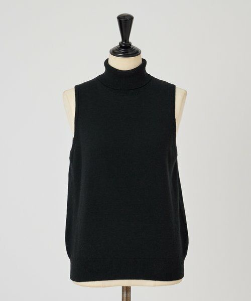 BEARDSLEY / ビアズリー ニット・セーター | 《CORDERA》タートルネックノースリーブニット（ブラック）