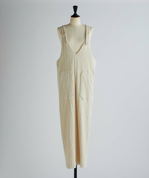 BEARDSLEY / ビアズリー ロング・マキシ丈ワンピース | 《HiROMITHiSTLE》コーデュロイジャンパースカート（アイボリー）