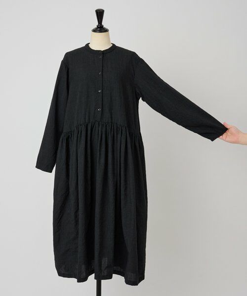 BEARDSLEY / ビアズリー ロング・マキシ丈ワンピース | 《MANUELLE GUIBAL》ライトウールワンピース | 詳細2