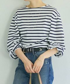 BEARDSLEY / ビアズリー カットソー | 《1/23(金)11：00予約開始》パフスリーブボーダープルオーバー