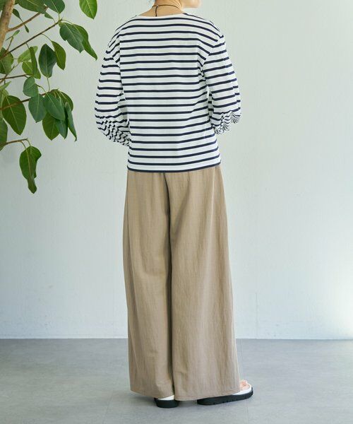 BEARDSLEY / ビアズリー カットソー | 《1/23(金)11：00予約開始》パフスリーブボーダープルオーバー | 詳細11