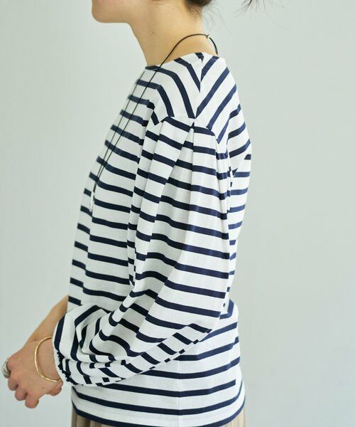 BEARDSLEY / ビアズリー カットソー | 《1/23(金)11：00予約開始》パフスリーブボーダープルオーバー | 詳細14