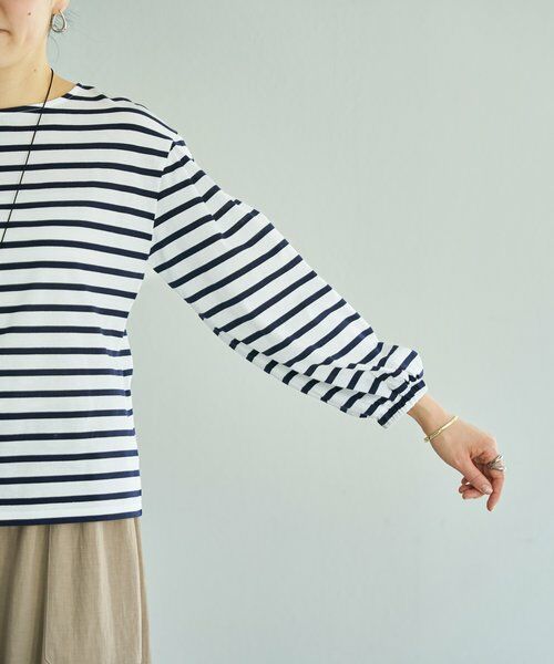 BEARDSLEY / ビアズリー カットソー | 《1/23(金)11：00予約開始》パフスリーブボーダープルオーバー | 詳細15