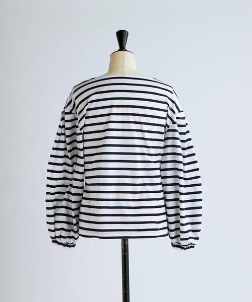 BEARDSLEY / ビアズリー カットソー | 《1/23(金)11：00予約開始》パフスリーブボーダープルオーバー | 詳細21