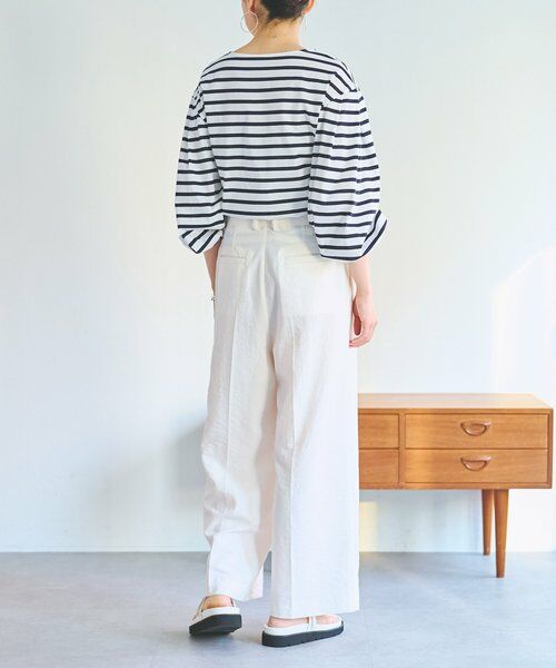 BEARDSLEY / ビアズリー カットソー | 《1/23(金)11：00予約開始》パフスリーブボーダープルオーバー | 詳細5