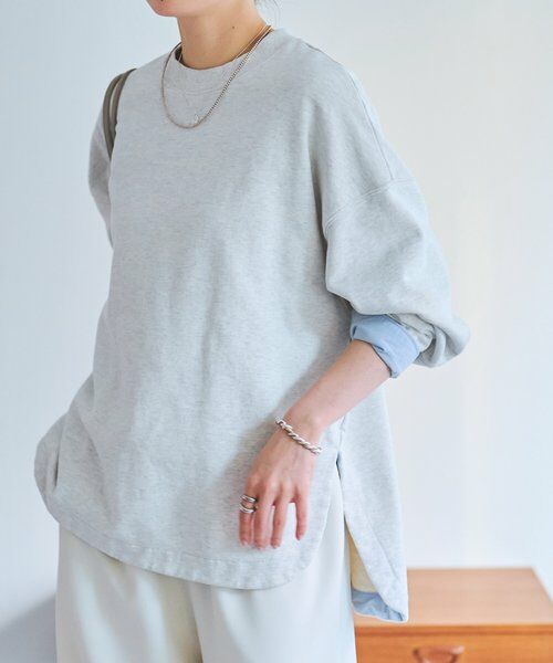 BEARDSLEY / ビアズリー カットソー | シャツカフス裏毛プルオーバー | 詳細1