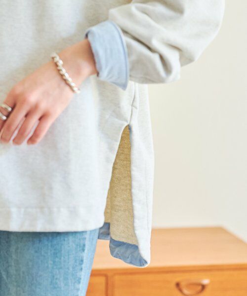 BEARDSLEY / ビアズリー カットソー | シャツカフス裏毛プルオーバー | 詳細10