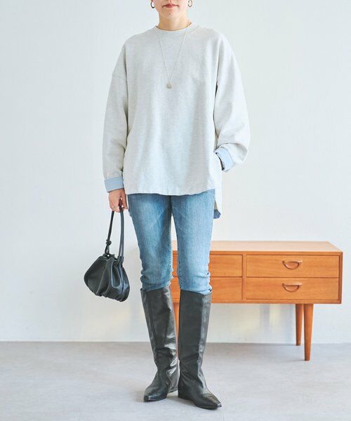 BEARDSLEY / ビアズリー カットソー | シャツカフス裏毛プルオーバー | 詳細11