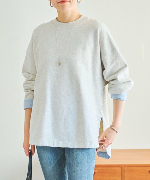 BEARDSLEY / ビアズリー カットソー | シャツカフス裏毛プルオーバー | 詳細8