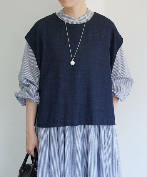 BEARDSLEY / ビアズリー ロング・マキシ丈ワンピース | 《1/23(金)11：00予約開始》先染めギャザーワンピース | 詳細11