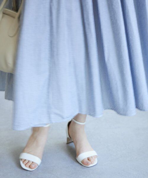 BEARDSLEY / ビアズリー ロング・マキシ丈ワンピース | 《1/23(金)11：00予約開始》先染めギャザーワンピース | 詳細19