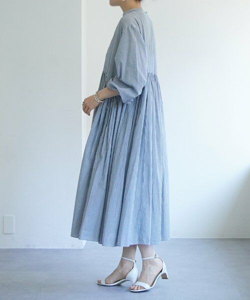 BEARDSLEY / ビアズリー ロング・マキシ丈ワンピース | 《1/23(金)11：00予約開始》先染めギャザーワンピース | 詳細21