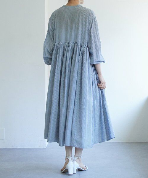 BEARDSLEY / ビアズリー ロング・マキシ丈ワンピース | 《1/23(金)11：00予約開始》先染めギャザーワンピース | 詳細22