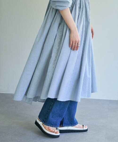 BEARDSLEY / ビアズリー ロング・マキシ丈ワンピース | 《1/23(金)11：00予約開始》先染めギャザーワンピース | 詳細30