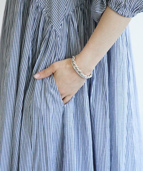 BEARDSLEY / ビアズリー ロング・マキシ丈ワンピース | 《1/23(金)11：00予約開始》先染めギャザーワンピース | 詳細8