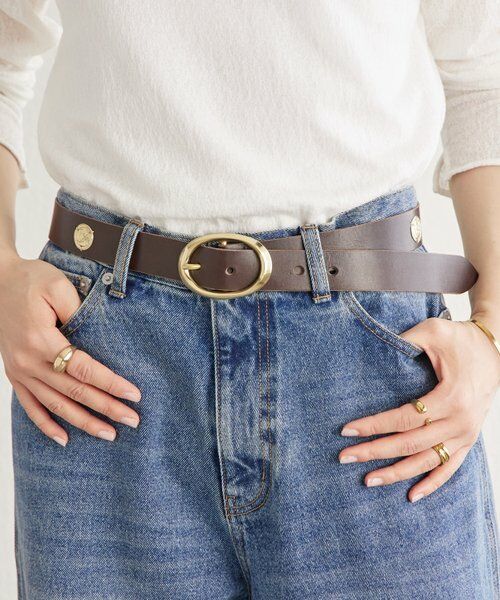 BEARDSLEY / ビアズリー ベルト・サスペンダー | コインベルト《本革》（ブラウン）