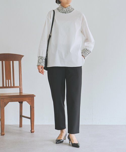 BEARDSLEY / ビアズリー シャツ・ブラウス | ツイードニットコンビシャツ | 詳細1