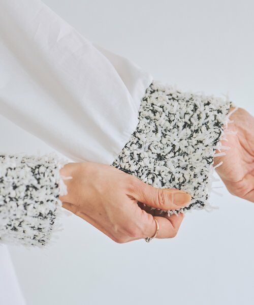 BEARDSLEY / ビアズリー シャツ・ブラウス | ツイードニットコンビシャツ | 詳細14