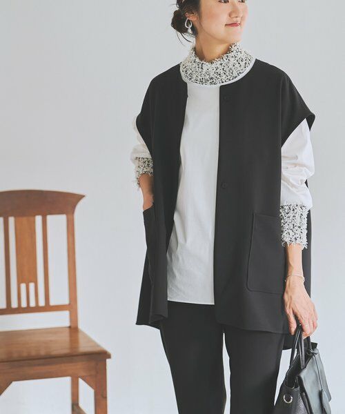 BEARDSLEY / ビアズリー シャツ・ブラウス | ツイードニットコンビシャツ | 詳細19