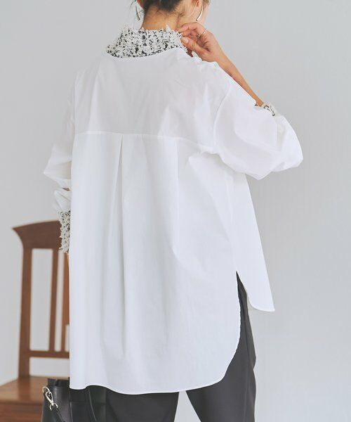 BEARDSLEY / ビアズリー シャツ・ブラウス | ツイードニットコンビシャツ | 詳細8