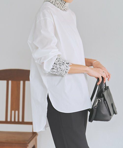 BEARDSLEY / ビアズリー シャツ・ブラウス | ツイードニットコンビシャツ | 詳細9