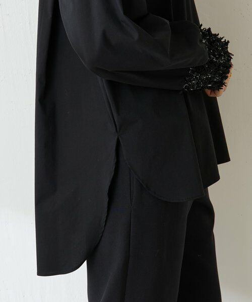 BEARDSLEY / ビアズリー シャツ・ブラウス | ツイードニットコンビシャツ | 詳細30