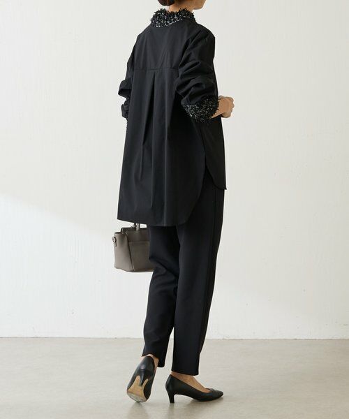 BEARDSLEY / ビアズリー シャツ・ブラウス | ツイードニットコンビシャツ | 詳細23