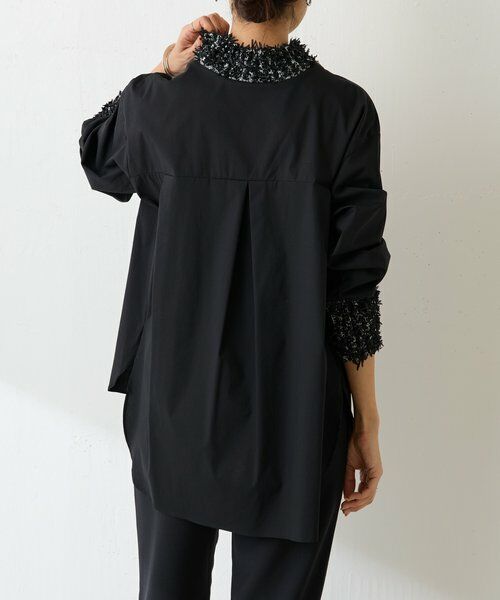 BEARDSLEY / ビアズリー シャツ・ブラウス | ツイードニットコンビシャツ | 詳細26