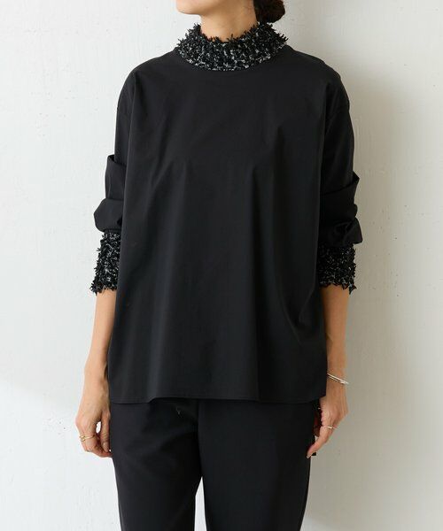 BEARDSLEY / ビアズリー シャツ・ブラウス | ツイードニットコンビシャツ | 詳細27