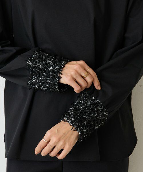 BEARDSLEY / ビアズリー シャツ・ブラウス | ツイードニットコンビシャツ | 詳細29