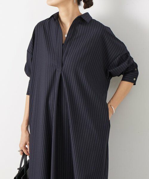 BEARDSLEY / ビアズリー ロング・マキシ丈ワンピース | 《1/21(水)11：00予約開始》後ろ比翼ワンピース | 詳細7