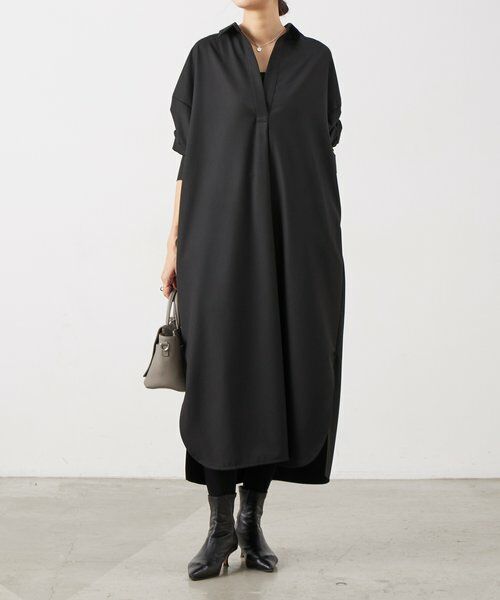 BEARDSLEY / ビアズリー ロング・マキシ丈ワンピース | 《1/21(水)11：00予約開始》後ろ比翼ワンピース | 詳細11