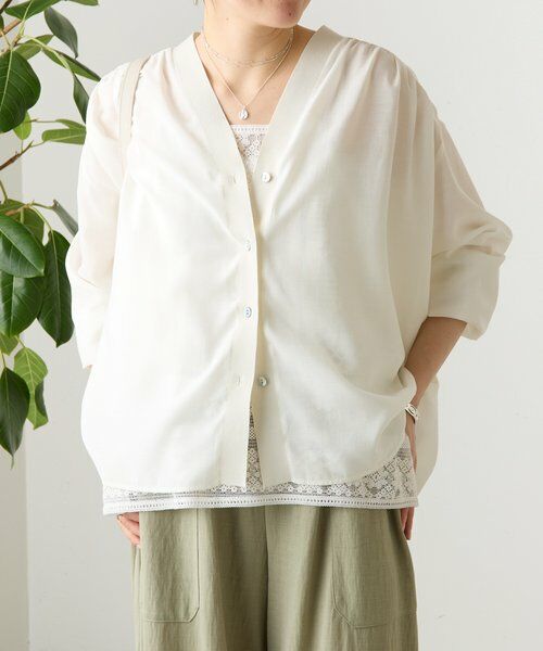 BEARDSLEY / ビアズリー シャツ・ブラウス | シアーブラウスカーディガン | 詳細17