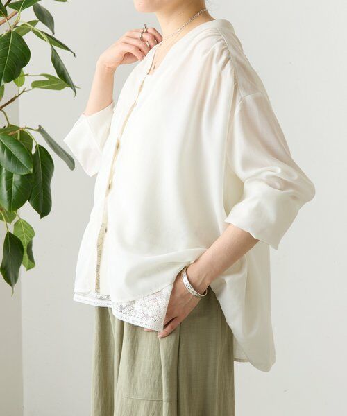 BEARDSLEY / ビアズリー シャツ・ブラウス | シアーブラウスカーディガン | 詳細18