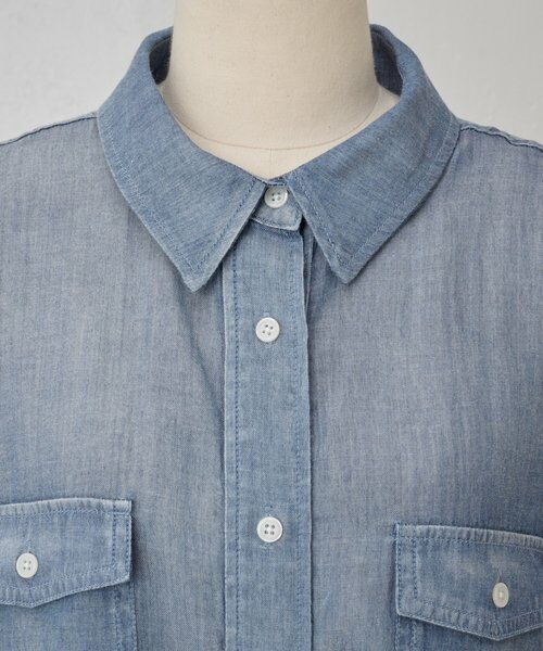 BEARDSLEY / ビアズリー ロング・マキシ丈ワンピース | シフォンデニムシャツワンピース | 詳細19