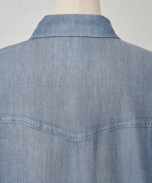 BEARDSLEY / ビアズリー ロング・マキシ丈ワンピース | シフォンデニムシャツワンピース | 詳細20