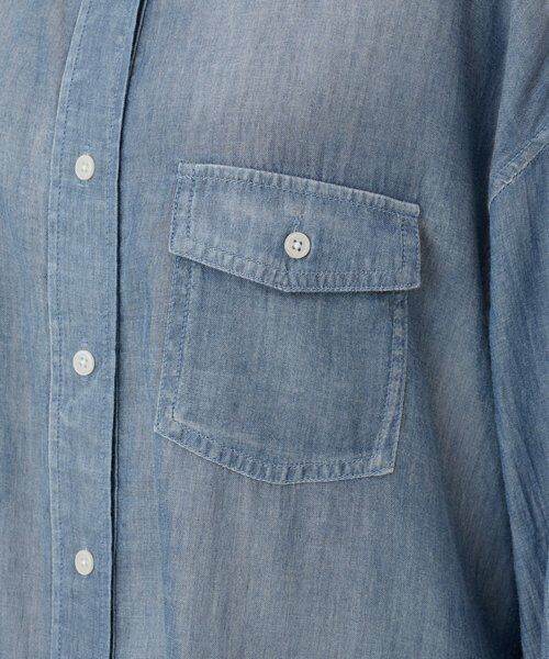 BEARDSLEY / ビアズリー ロング・マキシ丈ワンピース | シフォンデニムシャツワンピース | 詳細21