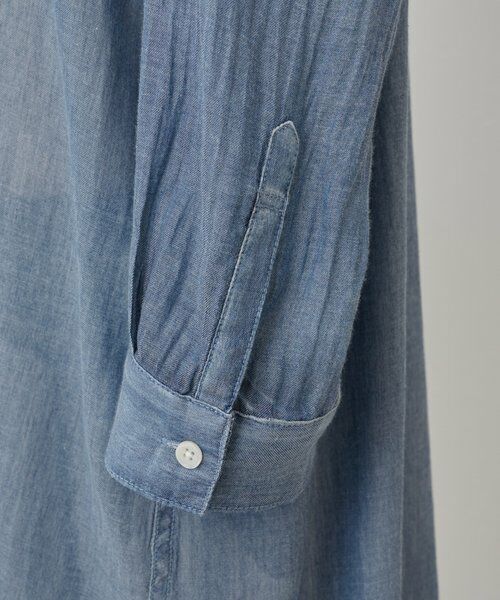 BEARDSLEY / ビアズリー ロング・マキシ丈ワンピース | シフォンデニムシャツワンピース | 詳細22