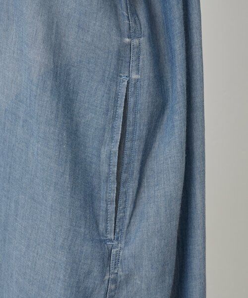 BEARDSLEY / ビアズリー ロング・マキシ丈ワンピース | シフォンデニムシャツワンピース | 詳細23