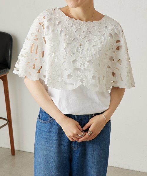 BEARDSLEY / ビアズリー シャツ・ブラウス | カットワークボレロ | 詳細8