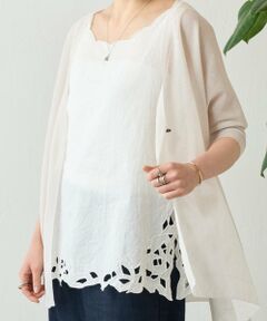 BEARDSLEY / ビアズリー シャツ・ブラウス | 《4/1(水)20：00予約開始》カットワークタンク