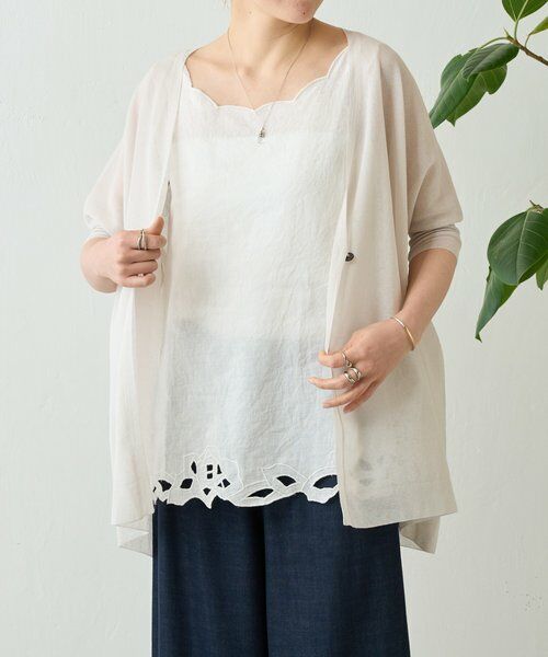 BEARDSLEY / ビアズリー シャツ・ブラウス | 《4/1(水)20：00予約開始》カットワークタンク | 詳細11