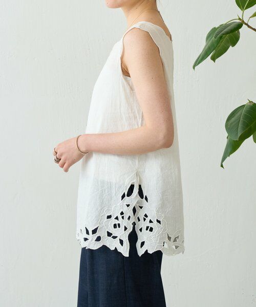 BEARDSLEY / ビアズリー シャツ・ブラウス | 《4/1(水)20：00予約開始》カットワークタンク | 詳細2