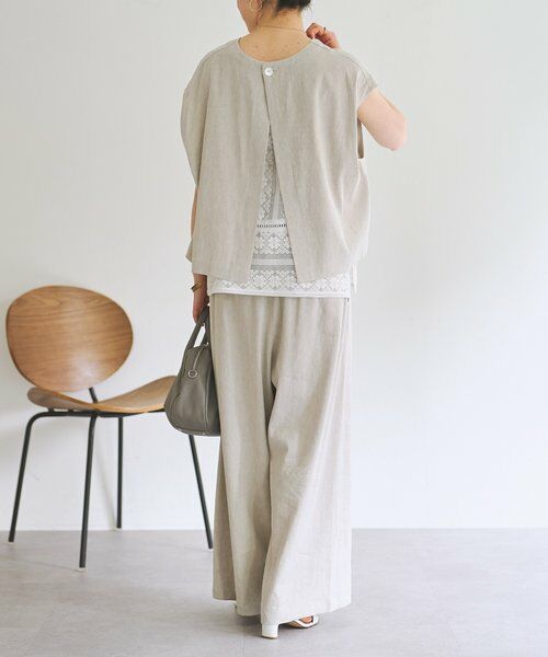 BEARDSLEY / ビアズリー シャツ・ブラウス | リネンショートベスト | 詳細17