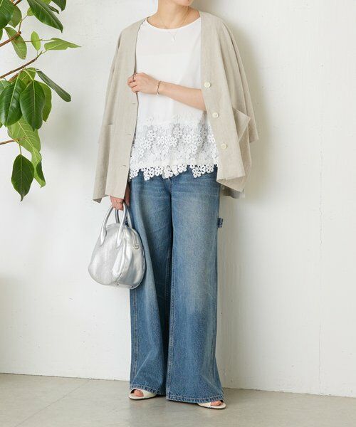 BEARDSLEY / ビアズリー カットソー | 裾レースフレンチカットソー | 詳細20