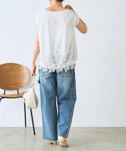 BEARDSLEY裾レースフレンチカットソー セール】 裾レースフレンチカットソー （カットソー）｜BEARDSLEY