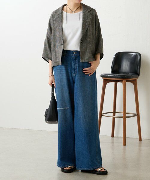 BEARDSLEY / ビアズリー テーラードジャケット | 《4/16(木12:00完売カラー追加予約》ハーフスリーブツイードジャケット | 詳細15